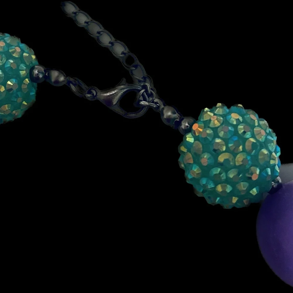 Choker Necklace Nice White Resin Rose Flower - Picture 3 of 3